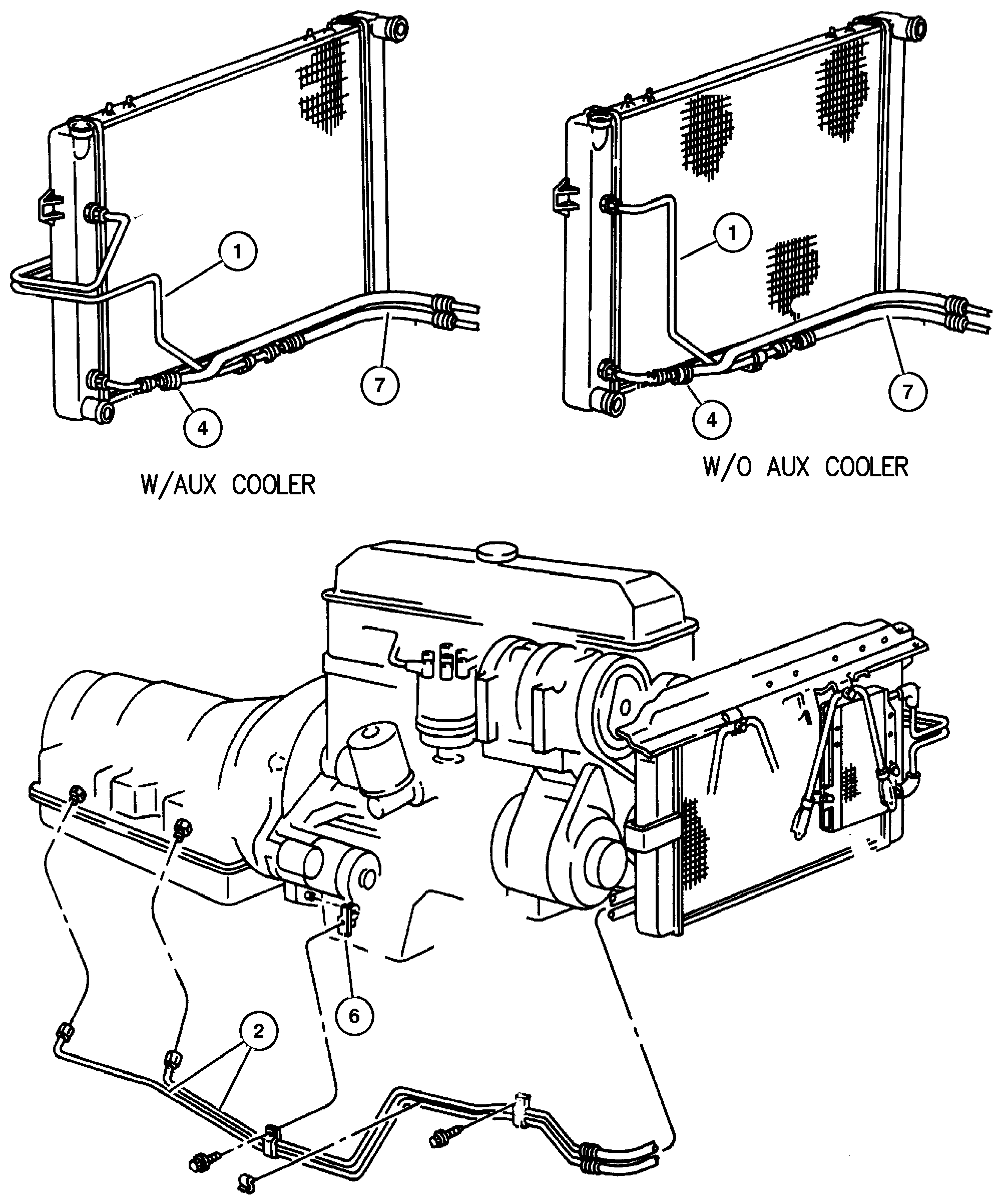Exploded view: Lines 4.0L Engine