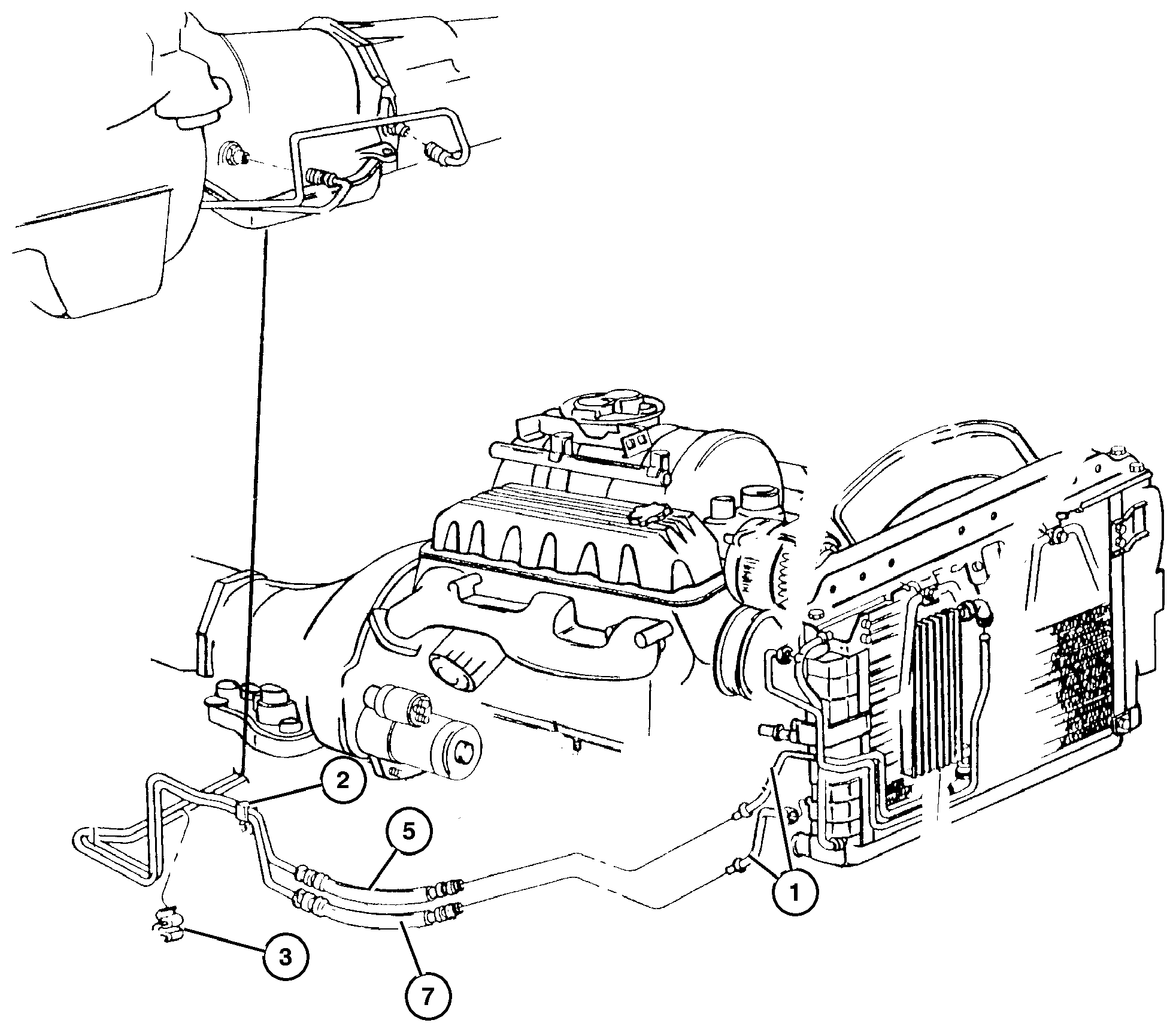 Exploded view: Lines 5.2L and 5.9L Engines