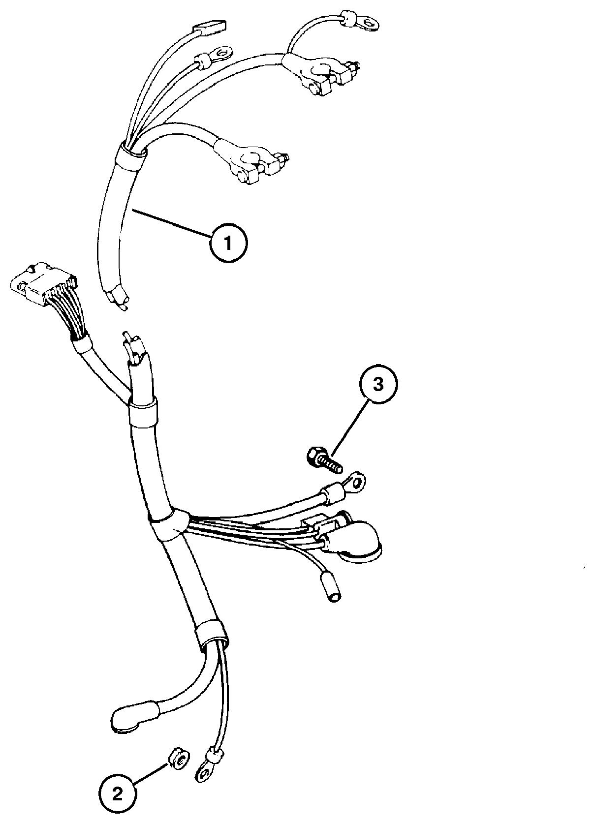 Exploded view: Battery Cables