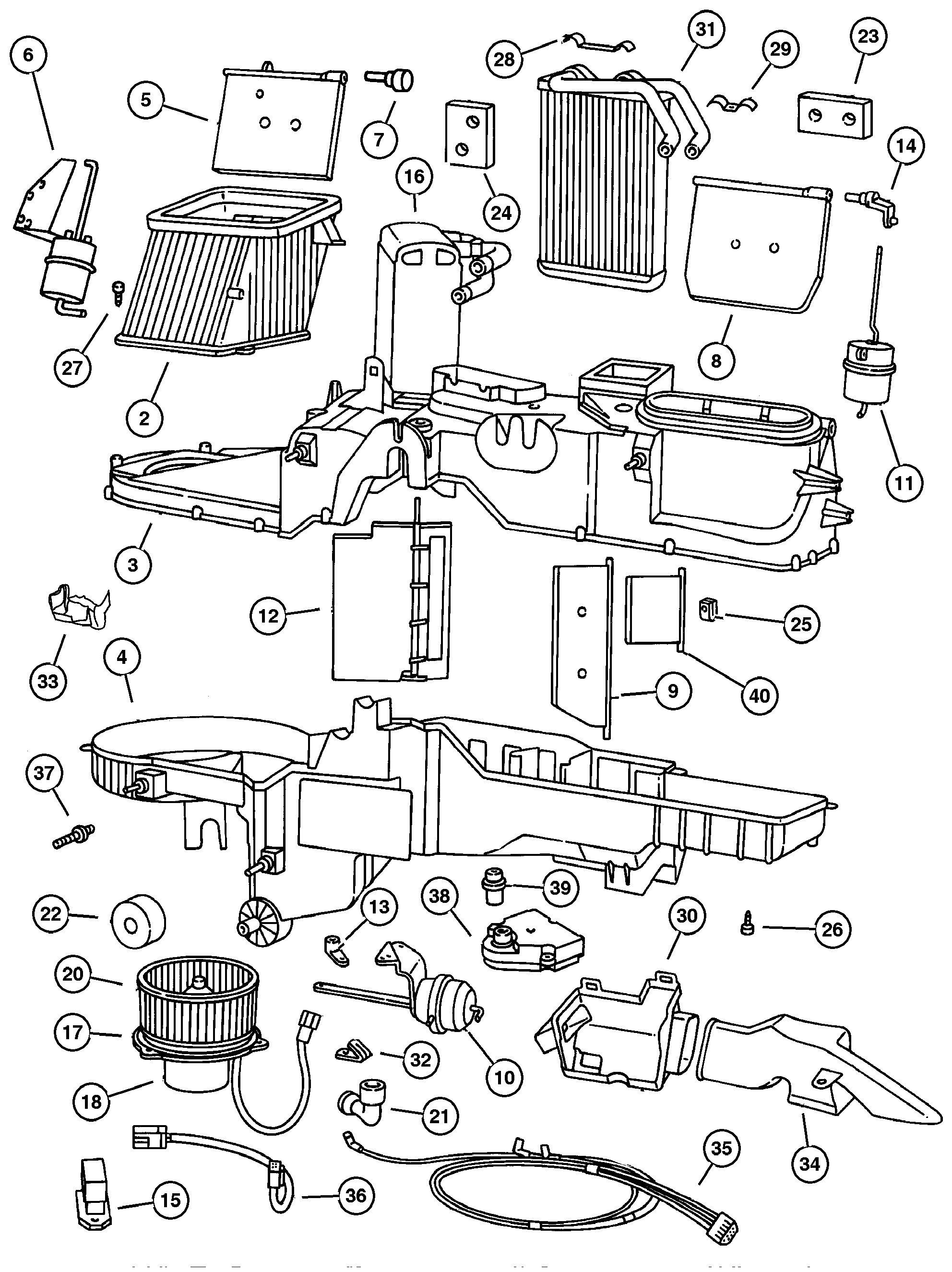 Exploded view: Air Conditioning Unit