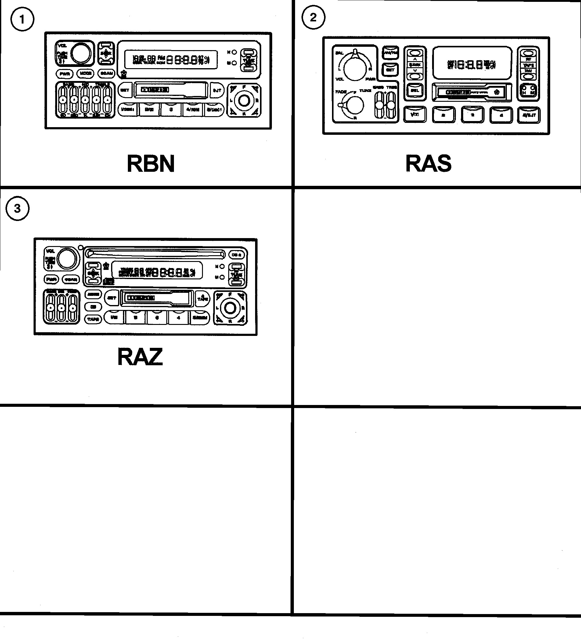 Exploded view: Radio