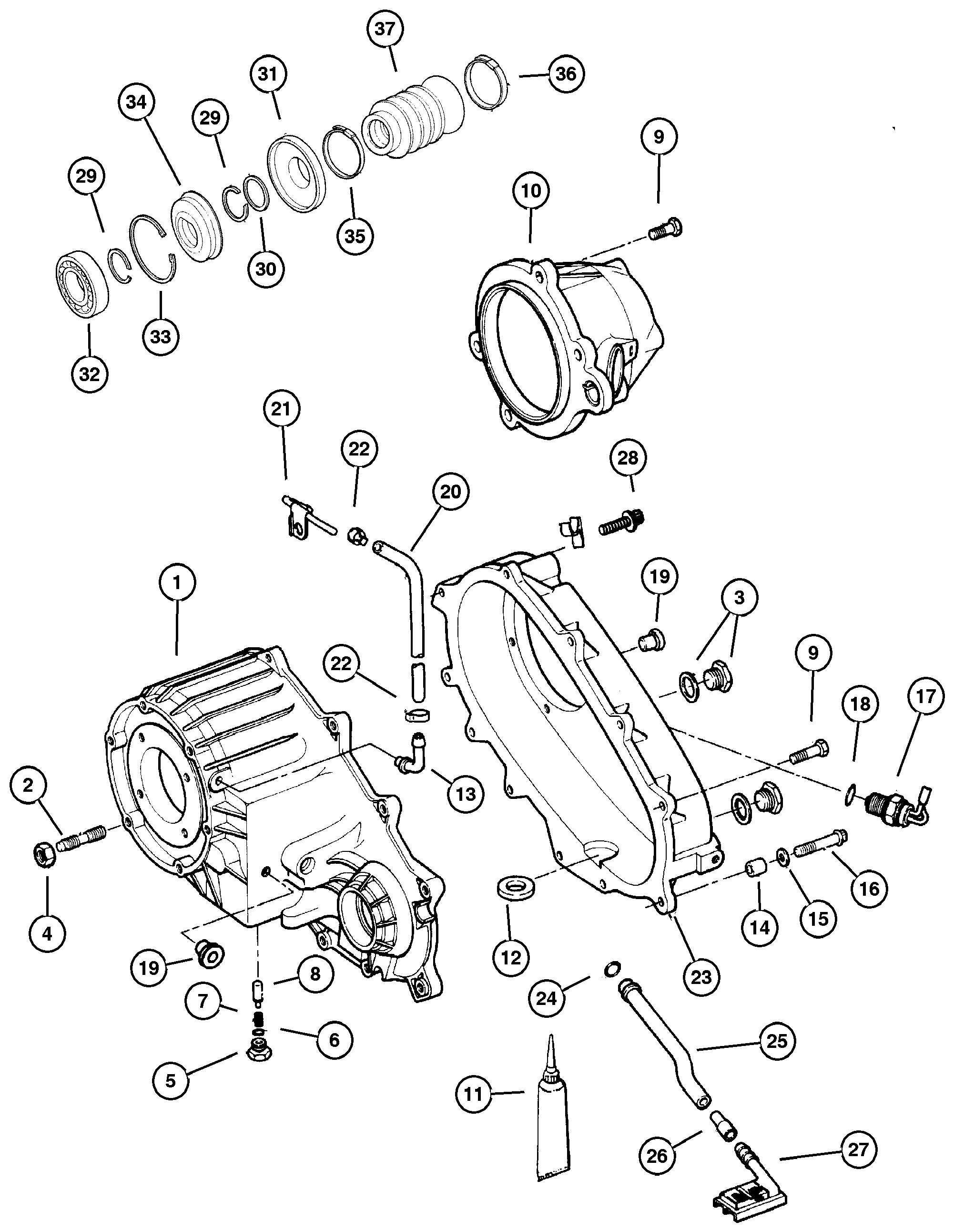 Exploded view: Case,Extensions And Miscellaneous 242 (DHP)