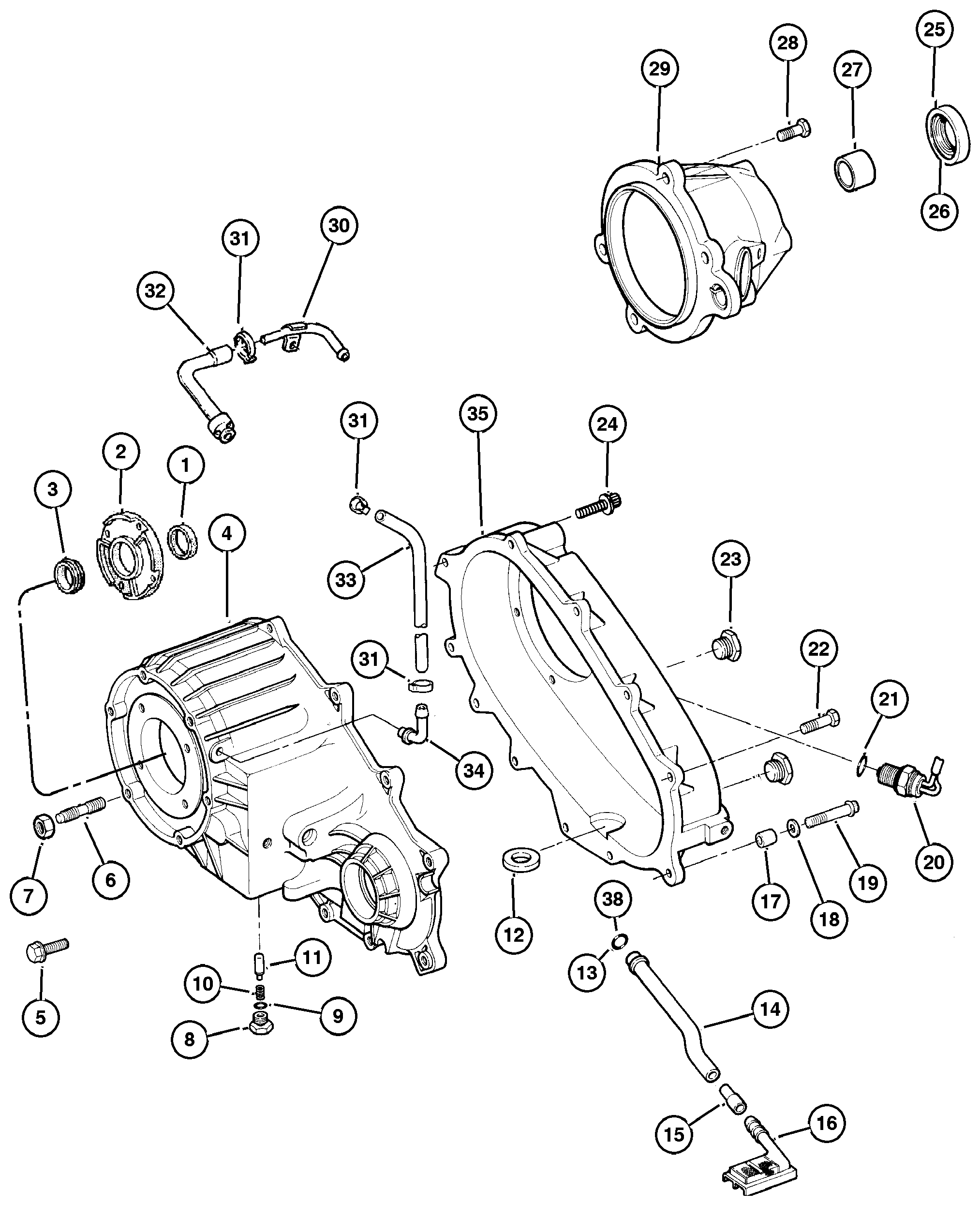 Exploded view: Case, Extensions And Miscellanous Parts 249 (DHR)