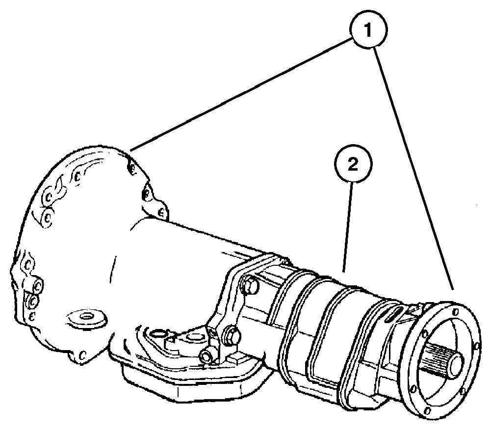 Exploded view: Transmission Assembly 42RE (DGK)