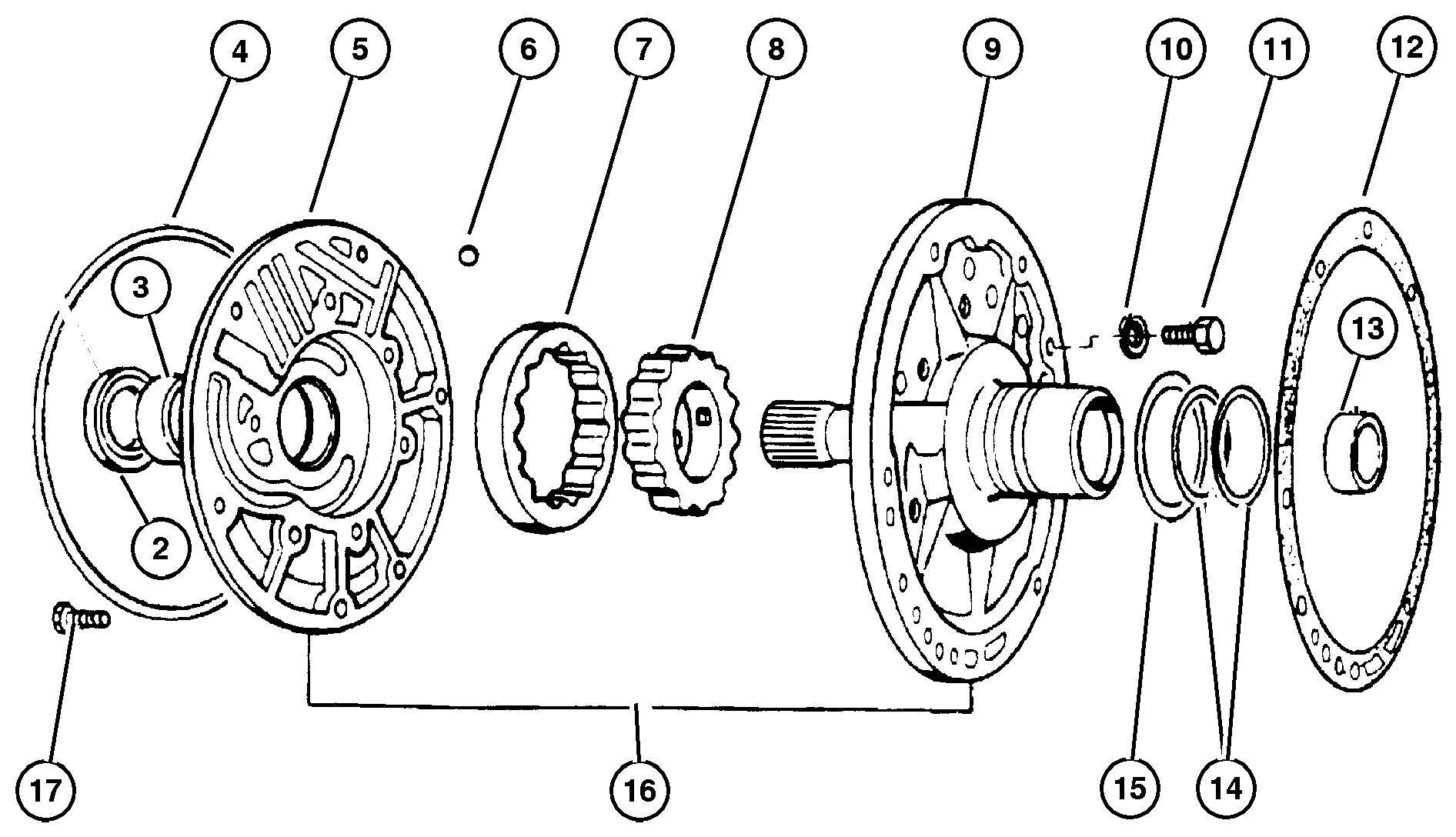 Exploded view: Pump, Oil With Reaction Shaft 42RE (DGK)
