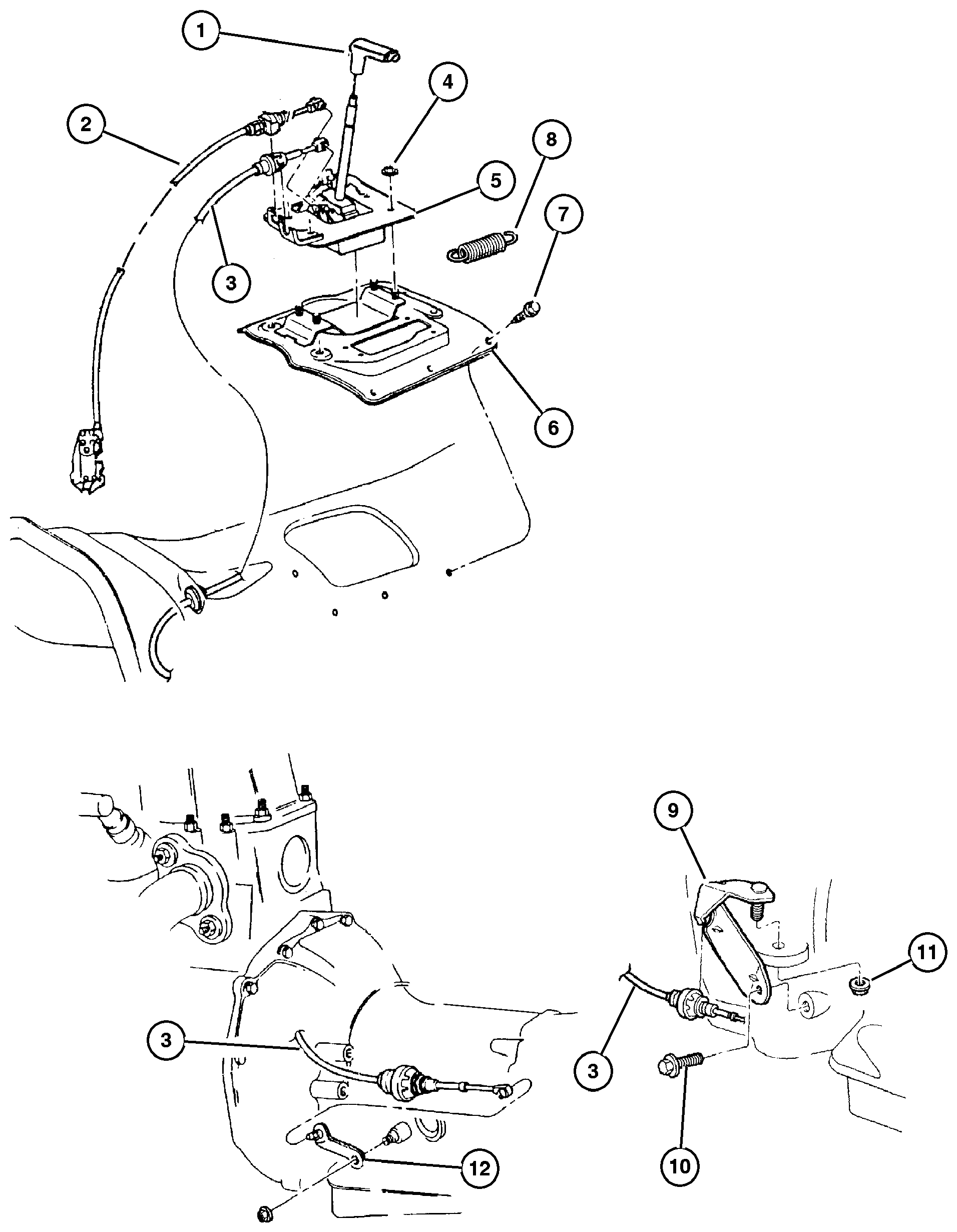 Exploded view: Controls 44RE (DGW)