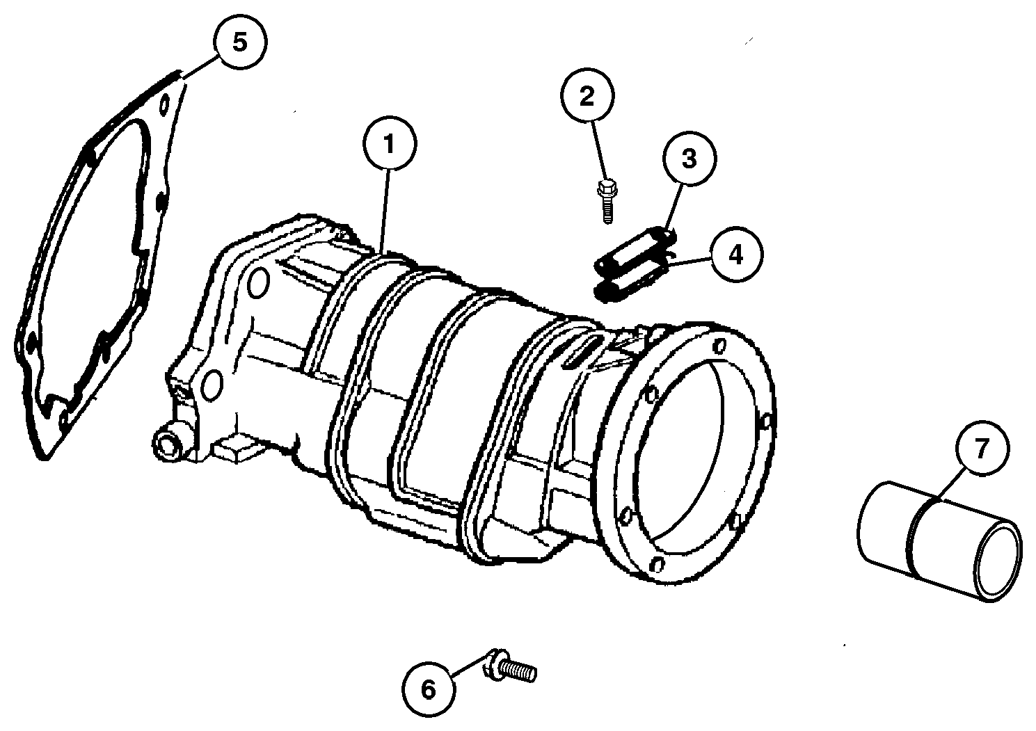 Exploded view: Adapter 44RE (DGW)