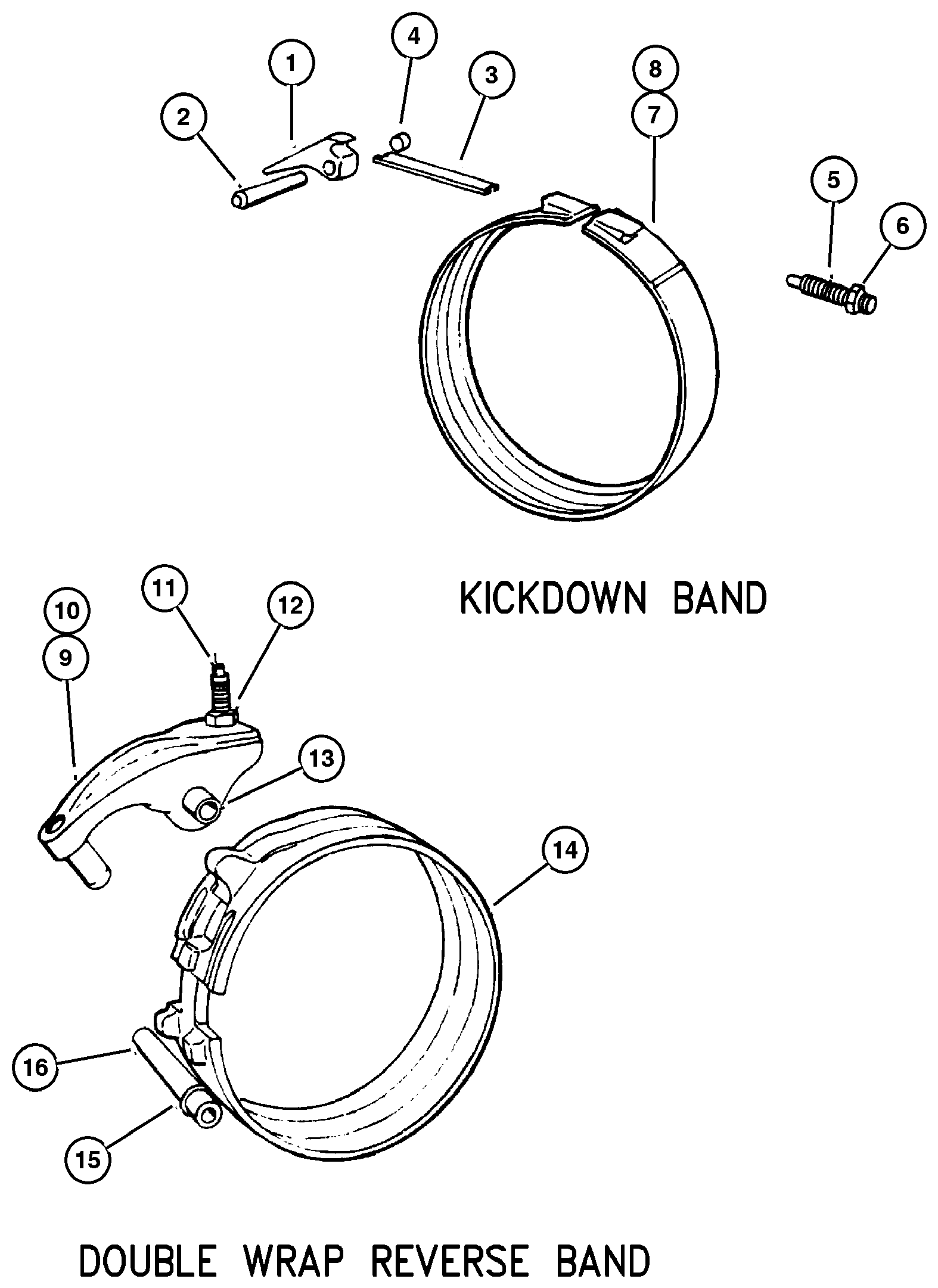 Exploded view: Bands 44RE (DGW)