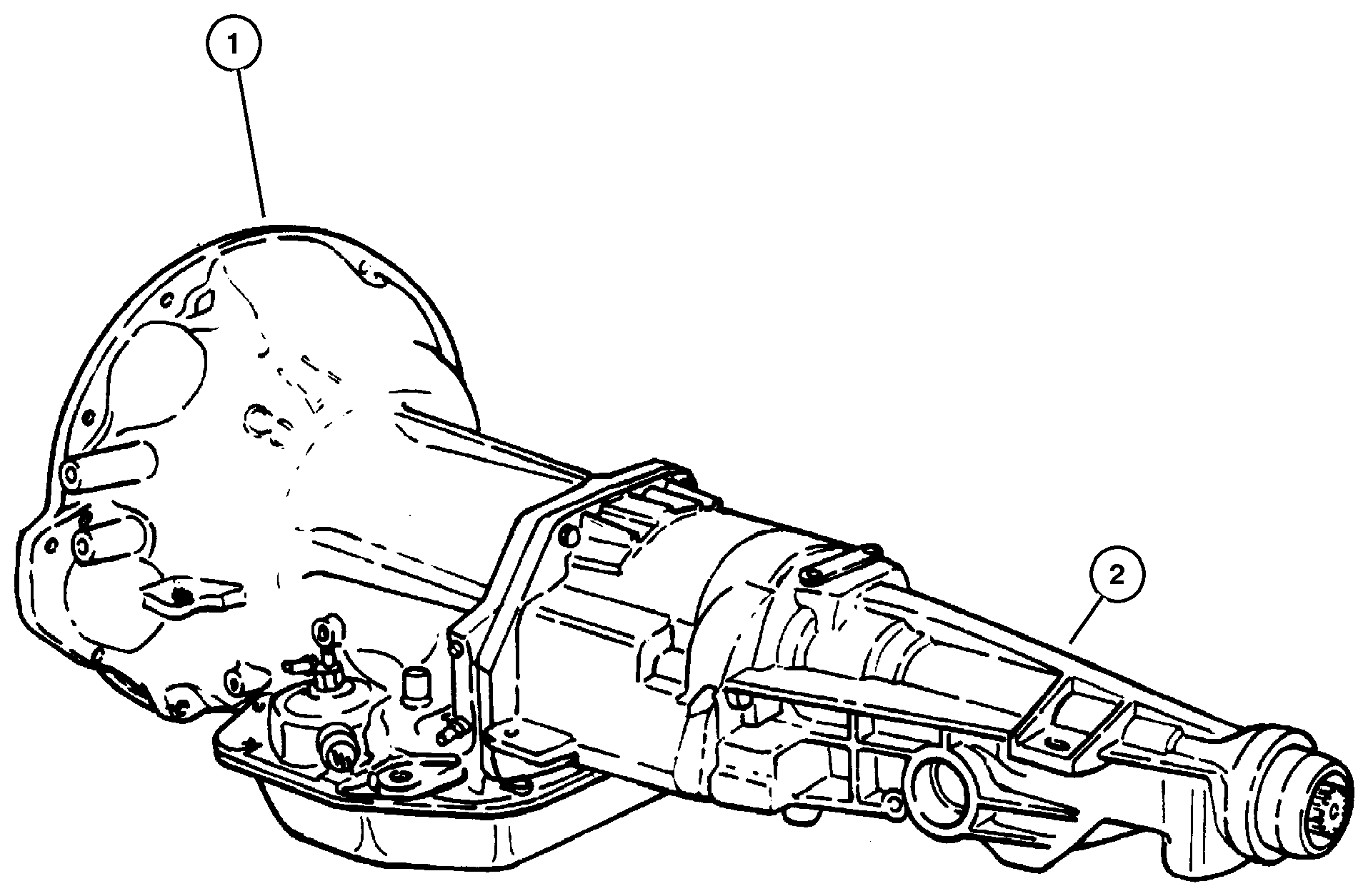 Exploded view: Transmission 46RE DGT
