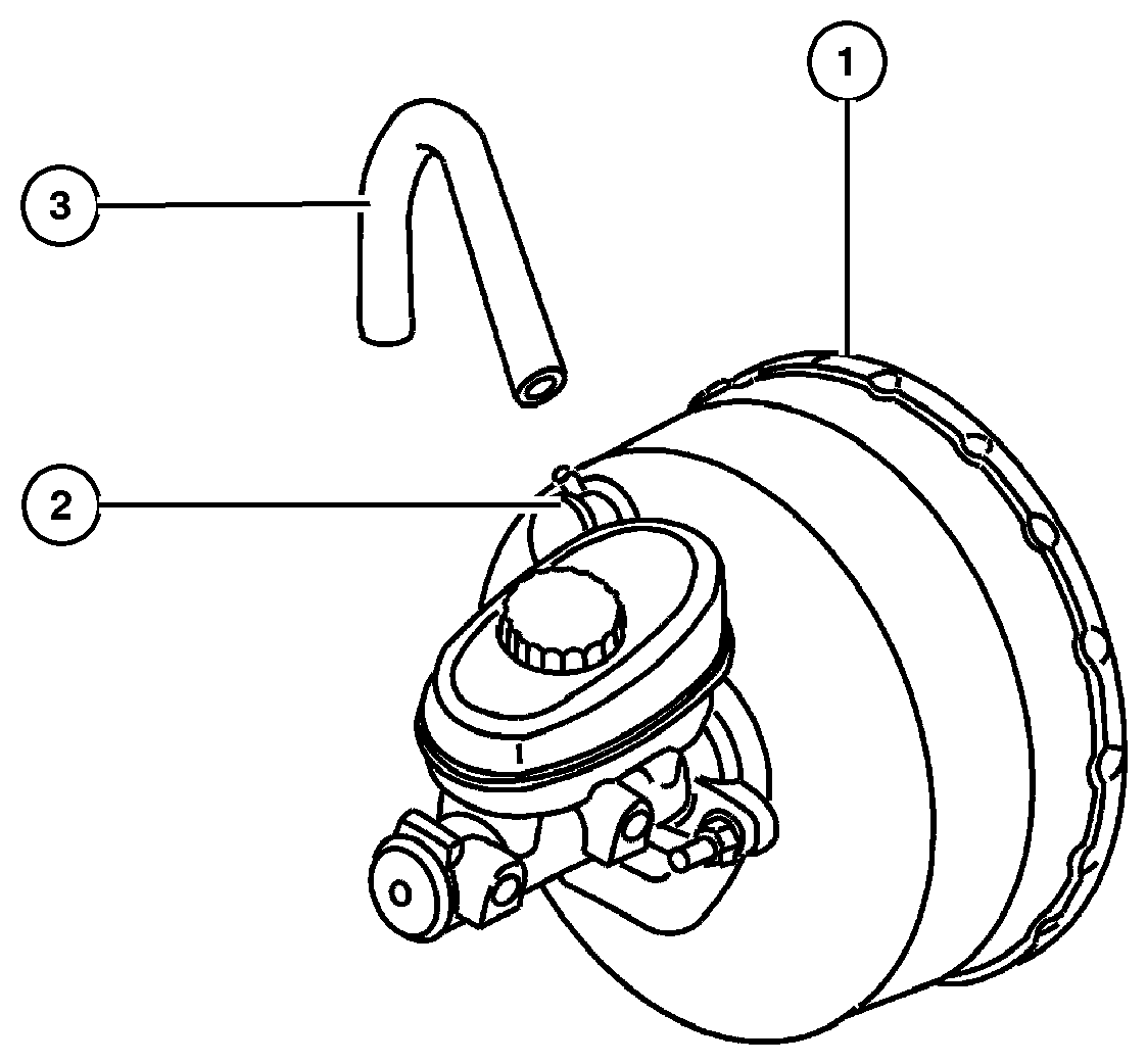Exploded view: Booster,Brake
