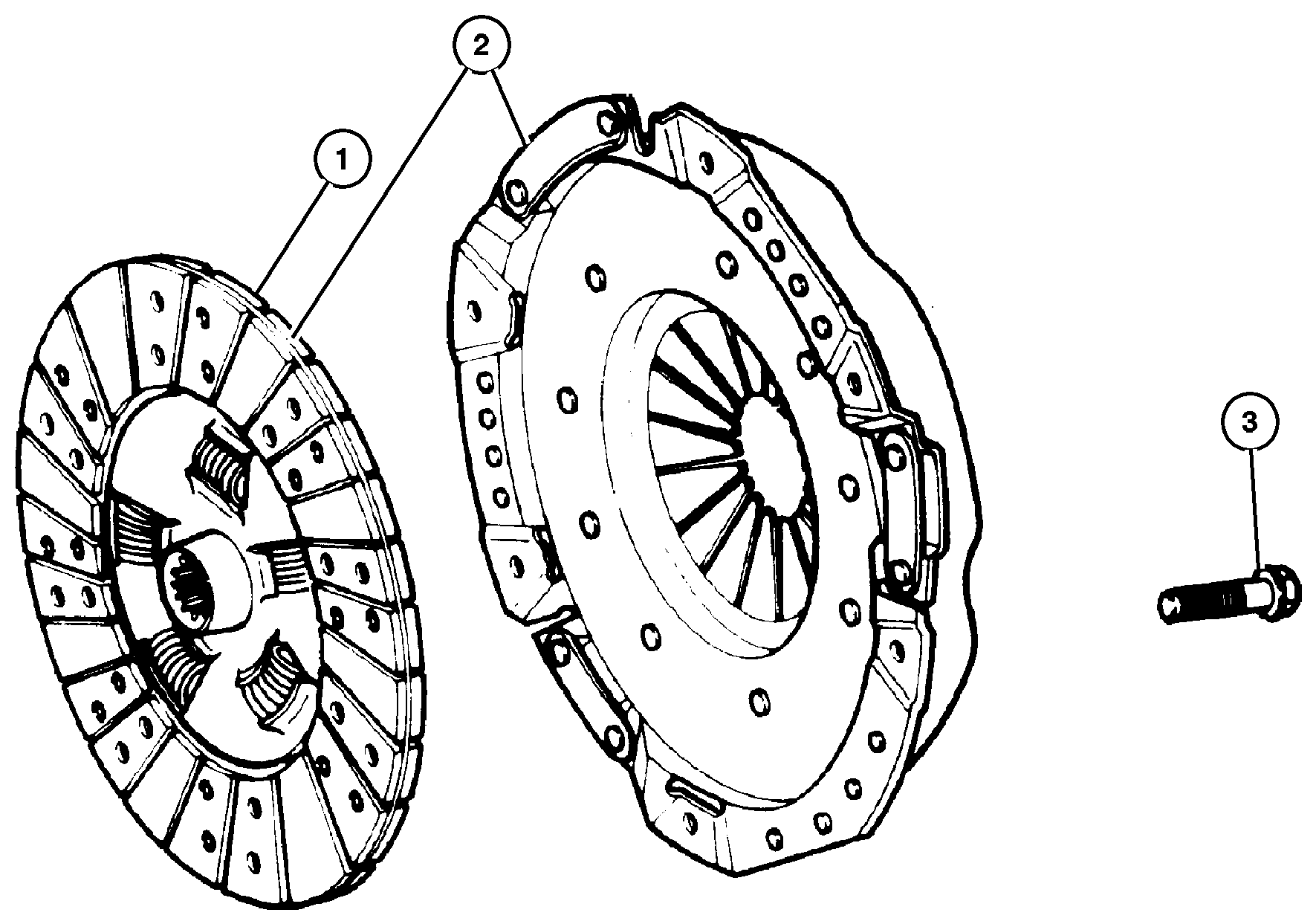 Exploded view: Clutch