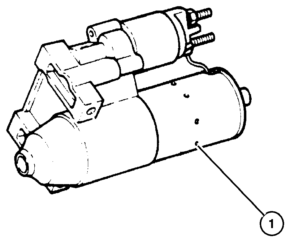 Exploded view: Starter 4.0L Engine