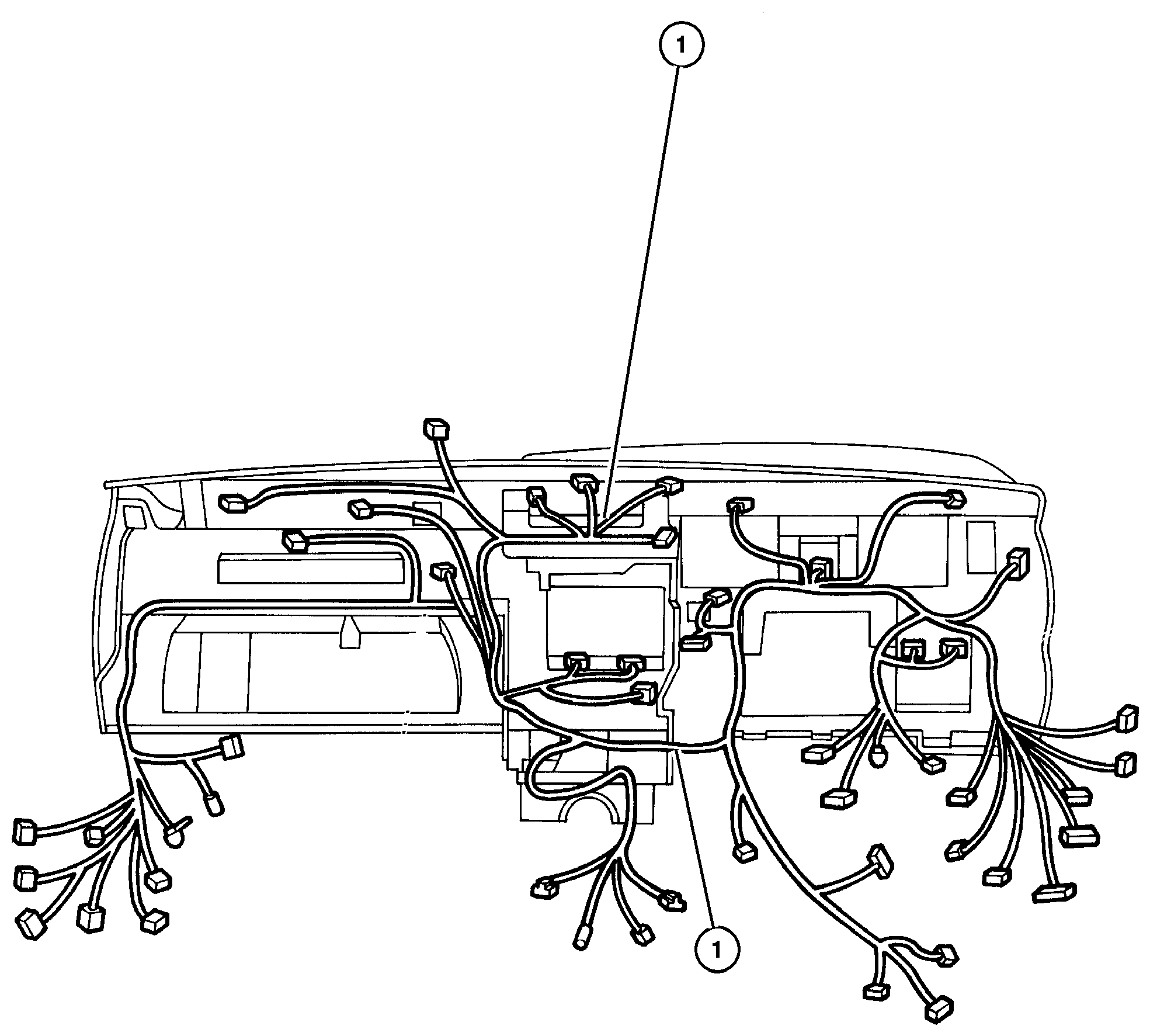 Exploded view: Wiring--Instrument Panel