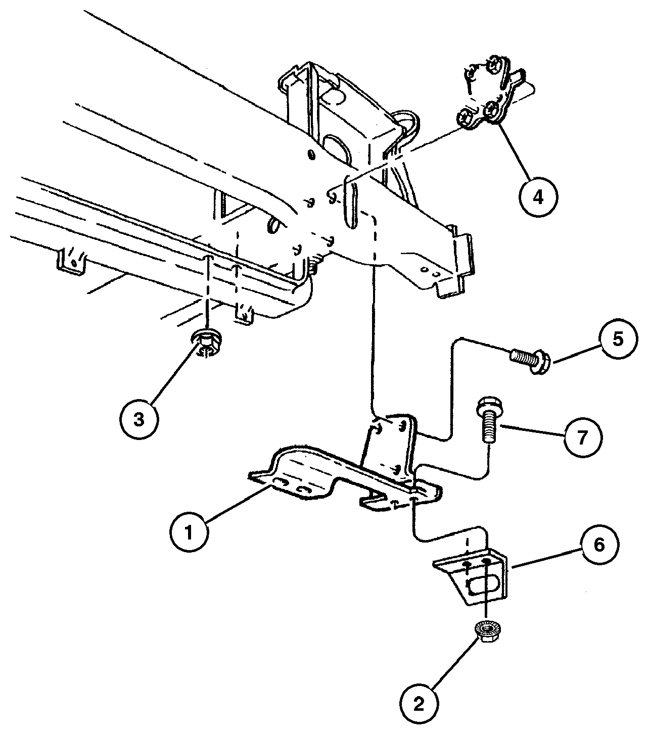Exploded view: Tow Eye