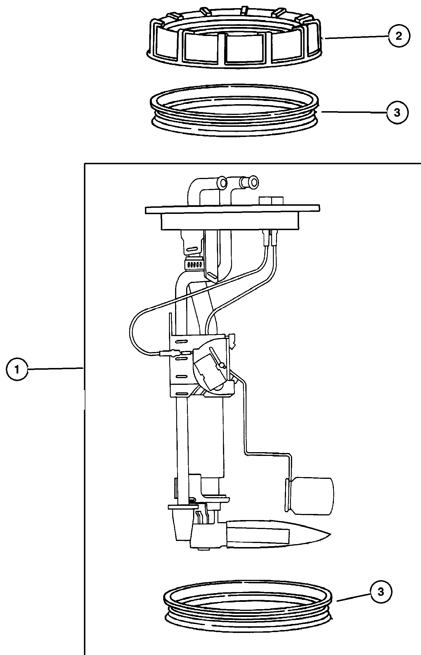 Exploded view: Fuel Pump and Sending Unit