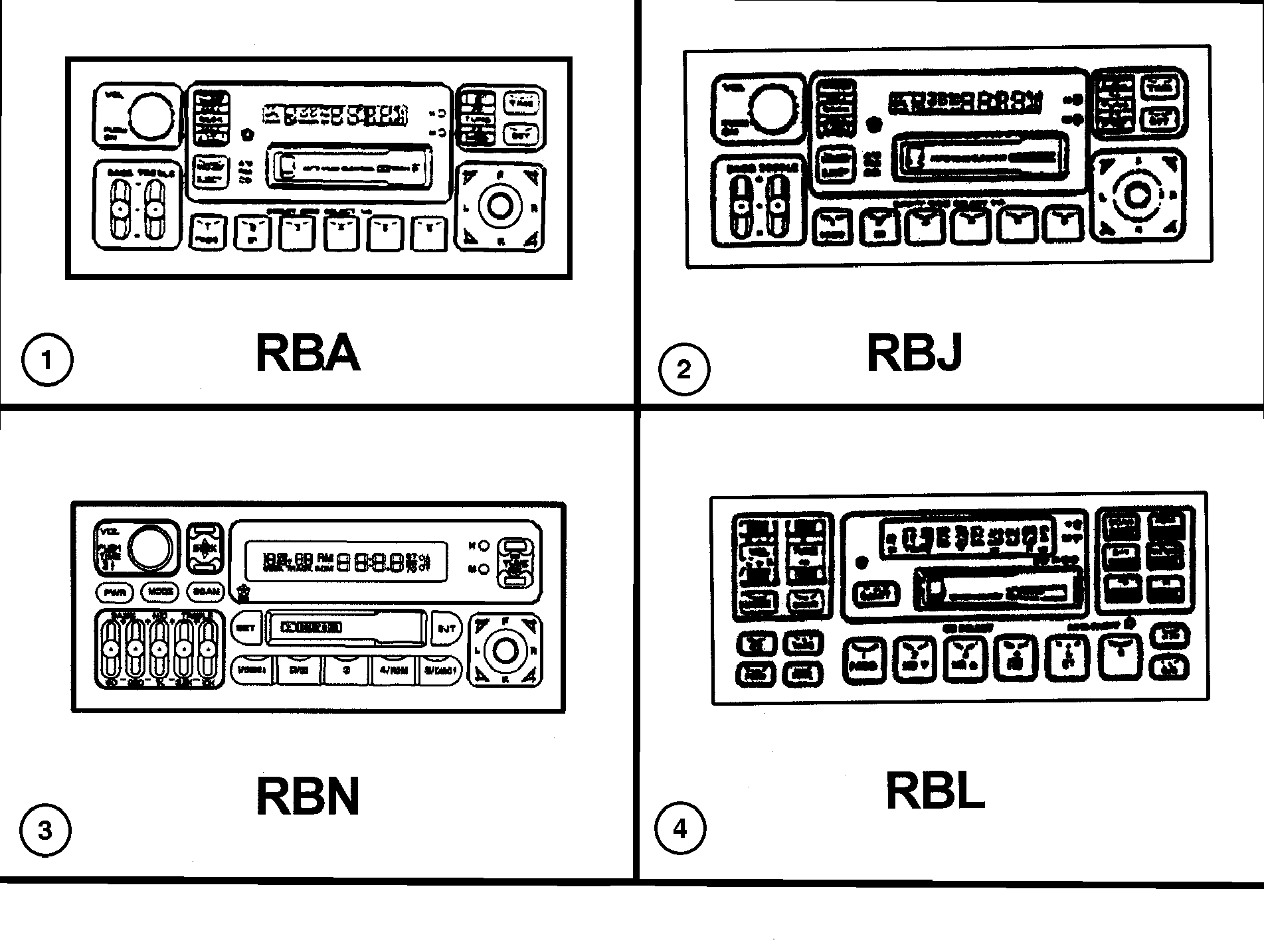 Exploded view: Radio