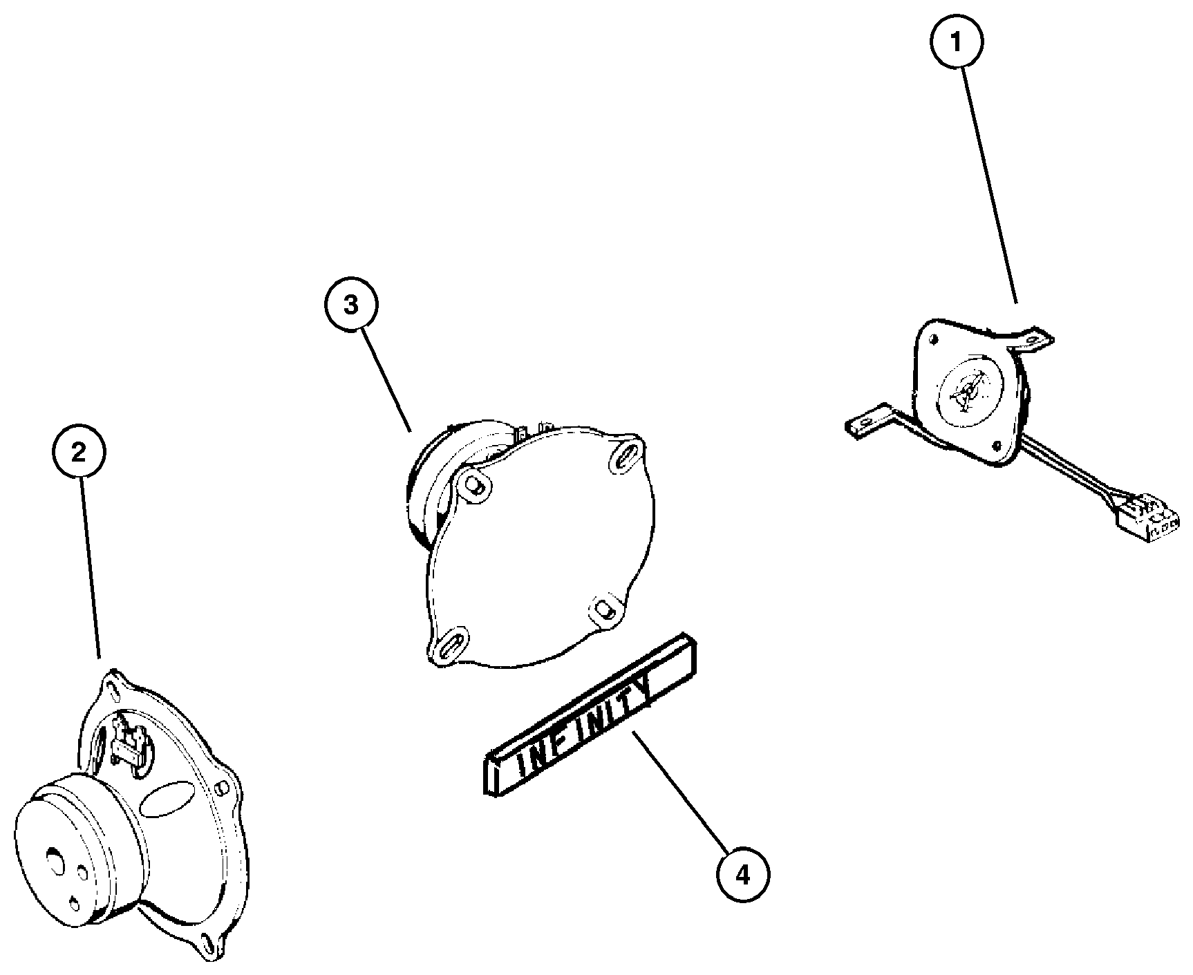 Exploded view: Speakers