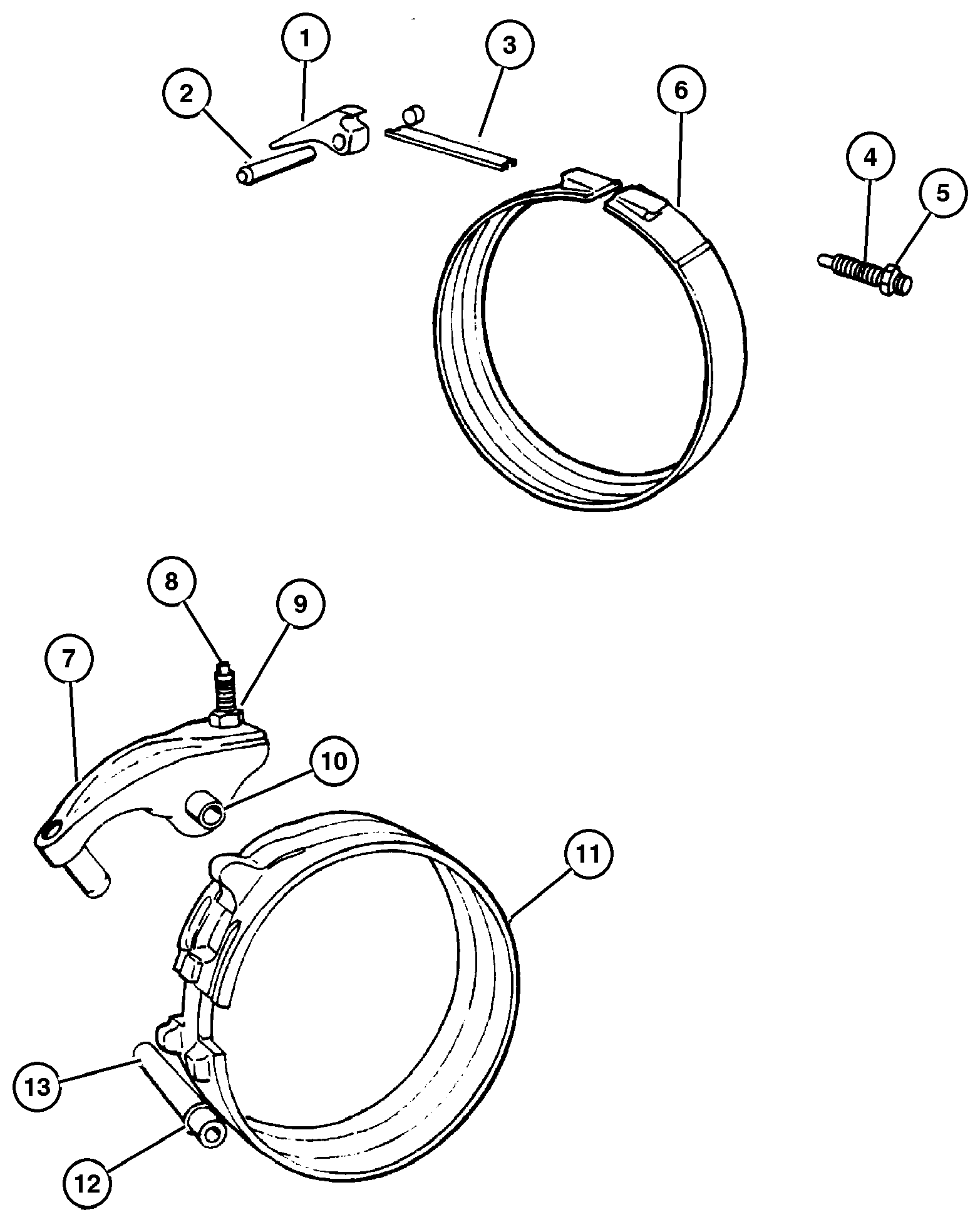 Exploded view: Bands 44RE