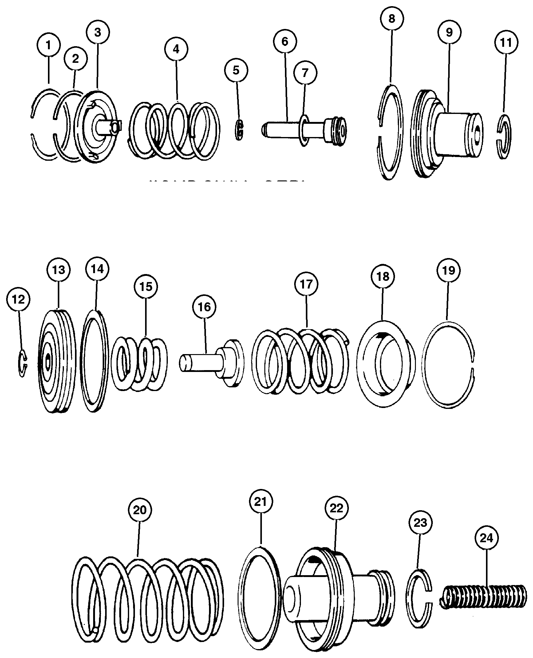 Exploded view: Servos 44RE