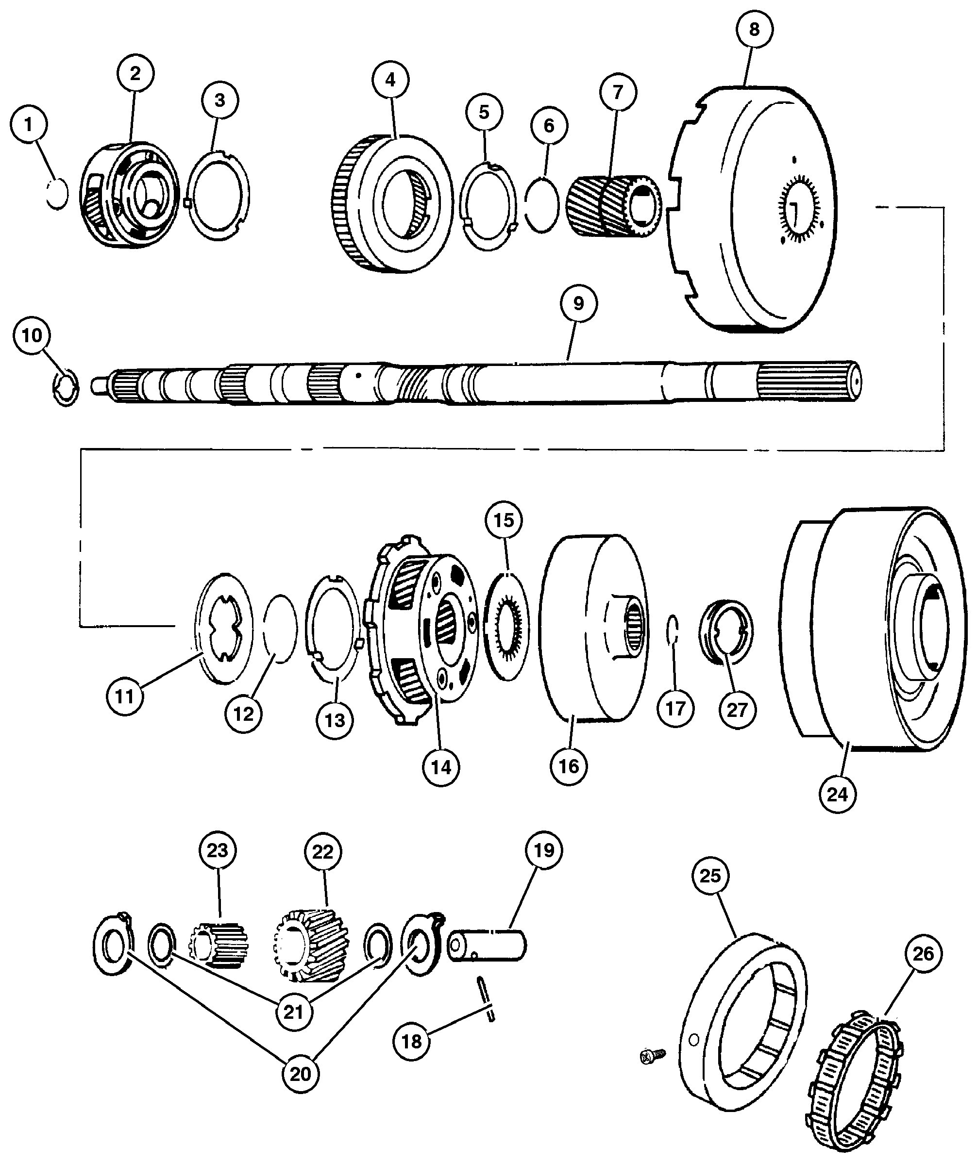 Exploded view: Intermediate Shaft