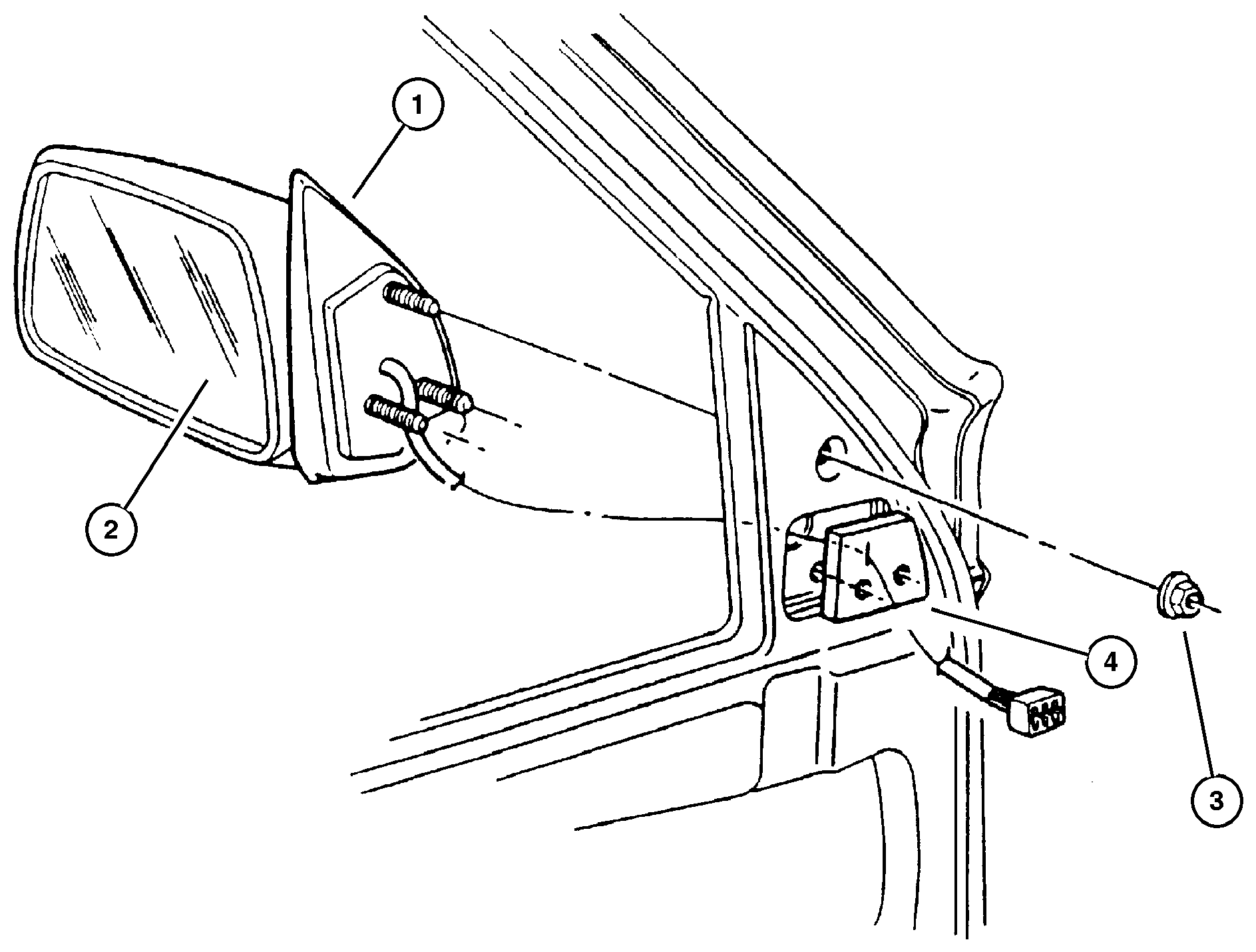 Exploded view: Mirrors, Exterior